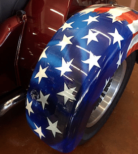 Motorcycle Fender with 3M Paint Protection Motorcycle Fender with 3M Paint Protection